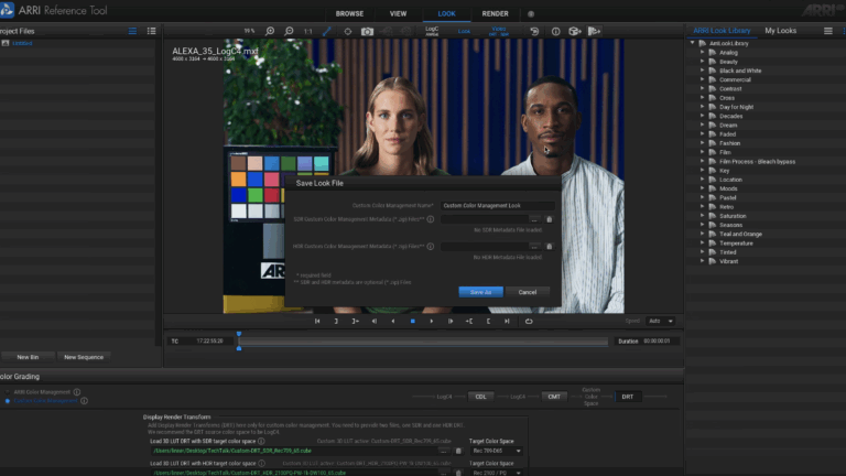 Understanding the new ARRI Look Files and custom colour management for the ALEXA 35 (fr/eng)